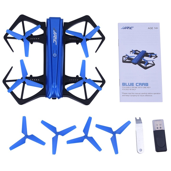 Összecsukható drón, longziming, 720P kamerával, magasságtartó funkcióval, Wifi vezérléssel