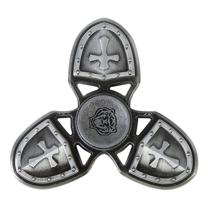 1 бр. Моден спинър за пръсти, стоманени топчета, с лагер за облекчаване на стреса, EDC играчка за ръце (сребрист)