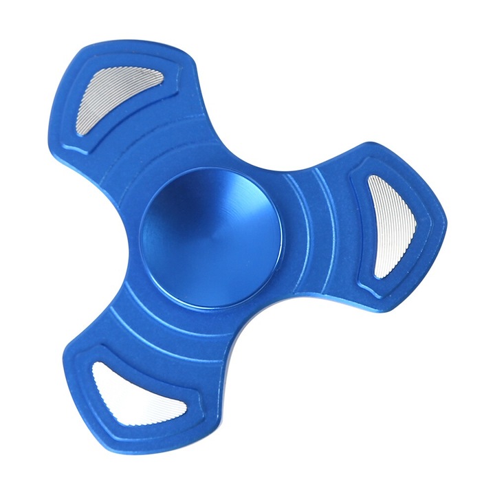 1 бр. Модерен спинър с метални топчета за облекчаване на стреса EDC Hands Focus играчка (син)