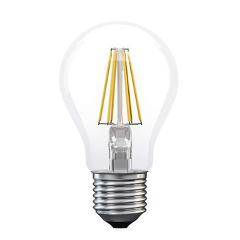 Bec LED Z74260, lumina calda 2700K, 6W, 806lm, Clasic A60 filament, E27, 25000 h functionare, garantie 3 ani, Emos Bec LED Z74260, lumina calda 2700K, 6W, 806lm, Clasic A60 filament, E27, 25000 h functionare, garantie 3 ani, Emos