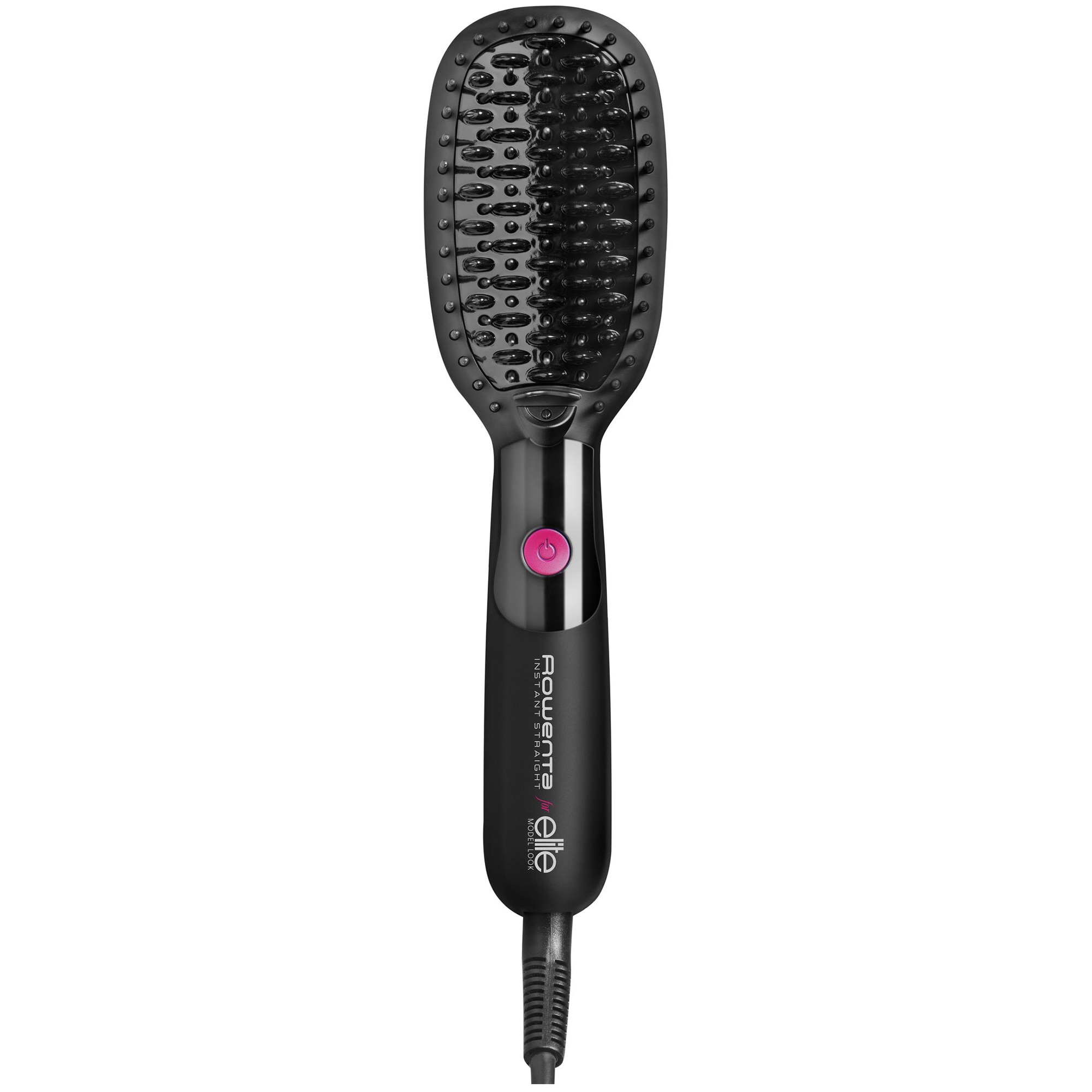 Perie de indreptat parul Rowenta CF5712, 35 W, 210°C, invelis ceramic, generator de ioni, Negru