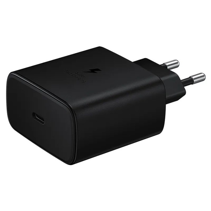 Samsung 45W Type-C Wall Charger Black, 225621, Töltő