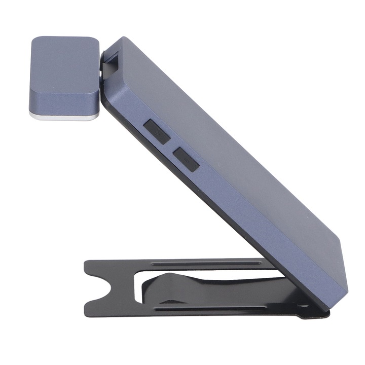 Lampa LED de citit, Yhemday®, 3 Moduri de Culoare, 5 Niveluri de Luminozitate, cu Incarcare Type-C, Durata de viata a bateriei pana la 80h, Gri