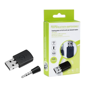 Adaptor pentru consola de jocuri, transmitator, receptor Dongle USB, BT4.0, compatibilitate universala, Xbox, PS5, PS4, PC, negru