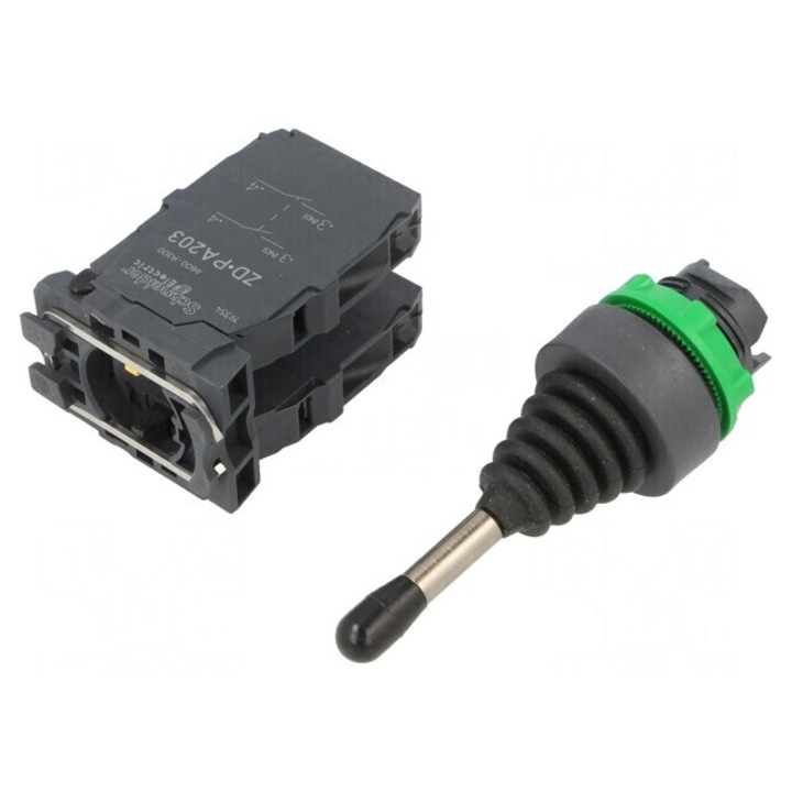 Comutator Joystick 22mm 1 NO Negru