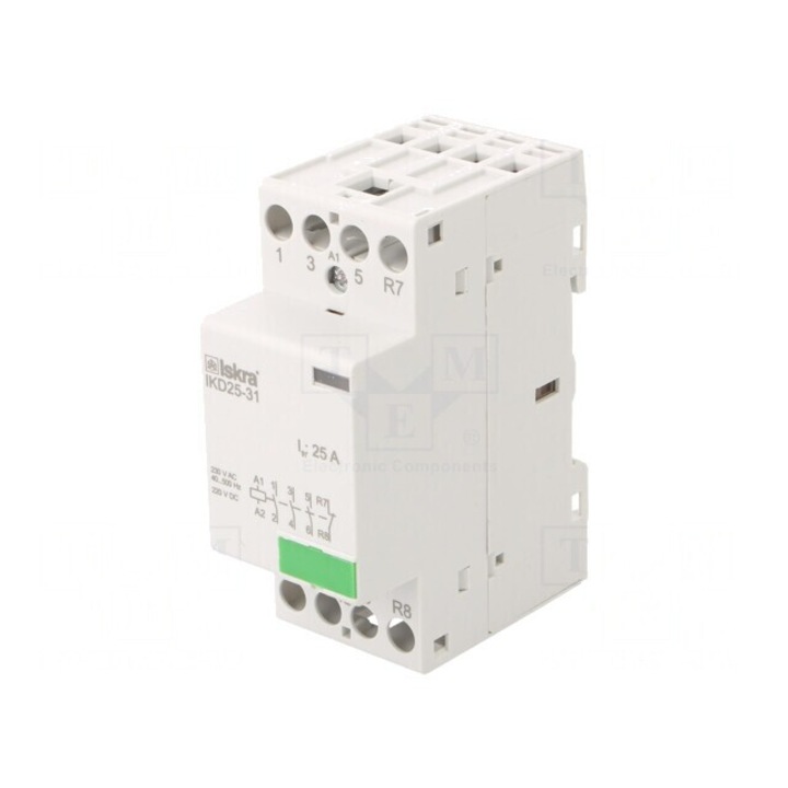 Contactor 4-poli 25A 230VAC 220VDC NC NO x3