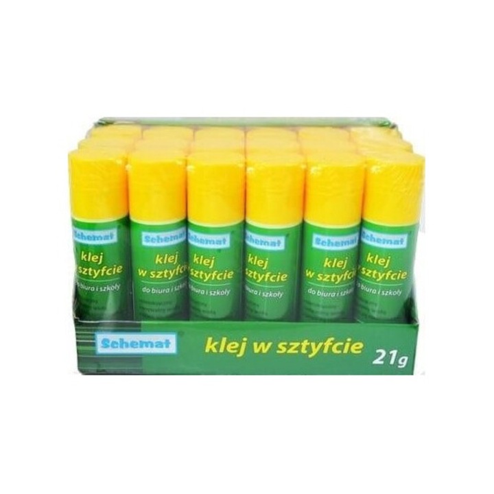 Lipici 21g (set 24 buc), Schemat, netoxic, usor de aplicat, 212x583mm