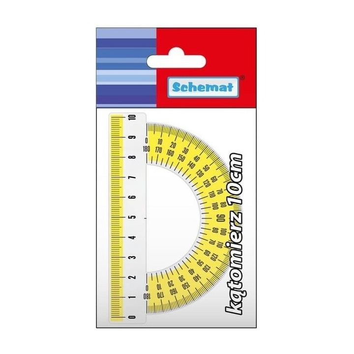 Raportor 10cm, Schemat, blister, 75x147mm