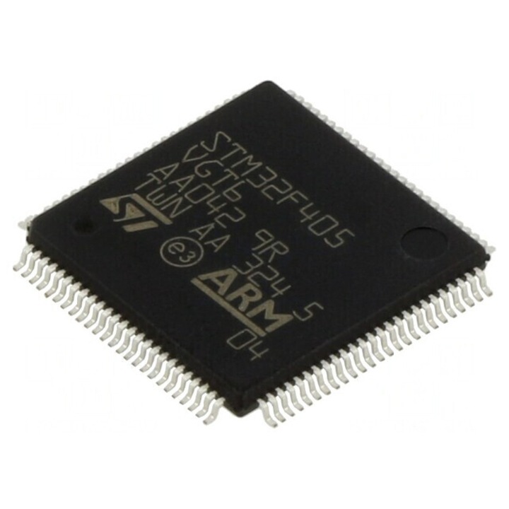 IC: microcontroler ARM 168MHz LQFP100 1, 8÷3, 6VDC, STM32F405VGT6
