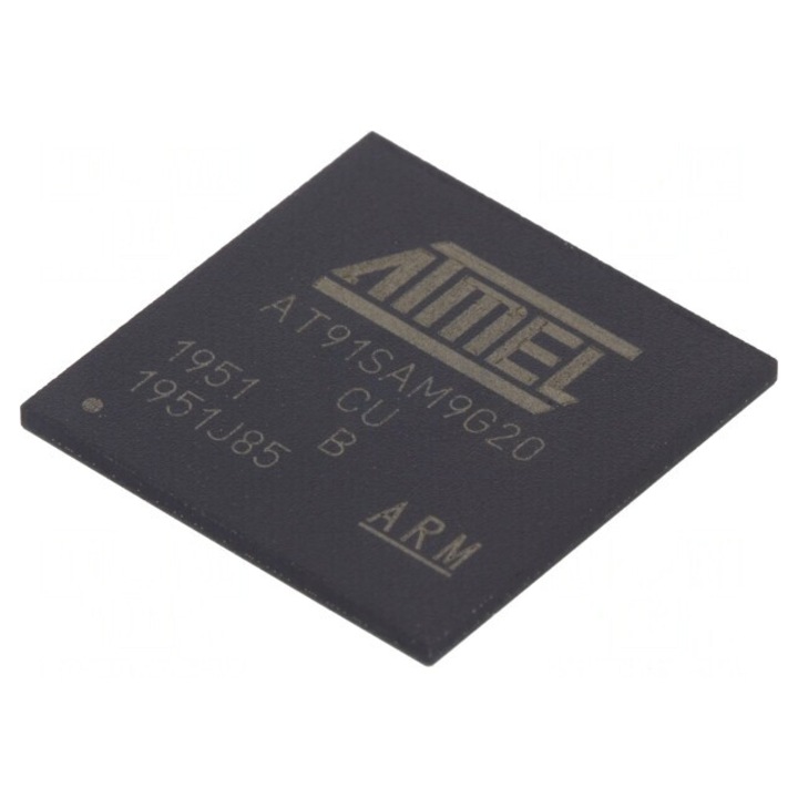 IC: microprocesor ARM ARM926 0, 9÷1, 1VDC SMD LFBGA217 32kBSRAM, AT91SAM9G20B-CU