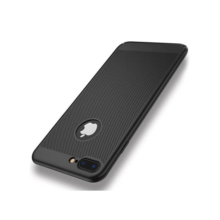 Husa perforata, Apple iPhone 7/8 Plus, Plastic, Negru