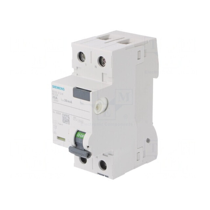 Intrerupator diferential 25A 30mA 1P+N IP20