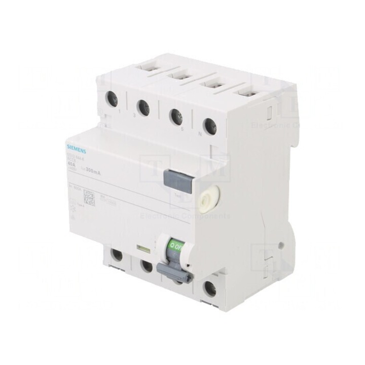 Intrerupator diferential 40A 300mA 3P+N IP20