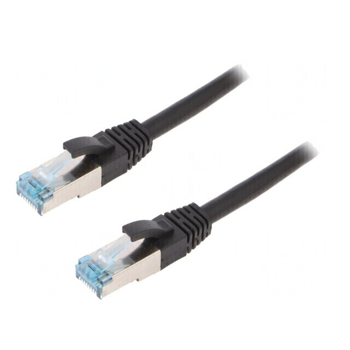 Patch cord S/FTP Cat6a Cu PUR Negru 20m