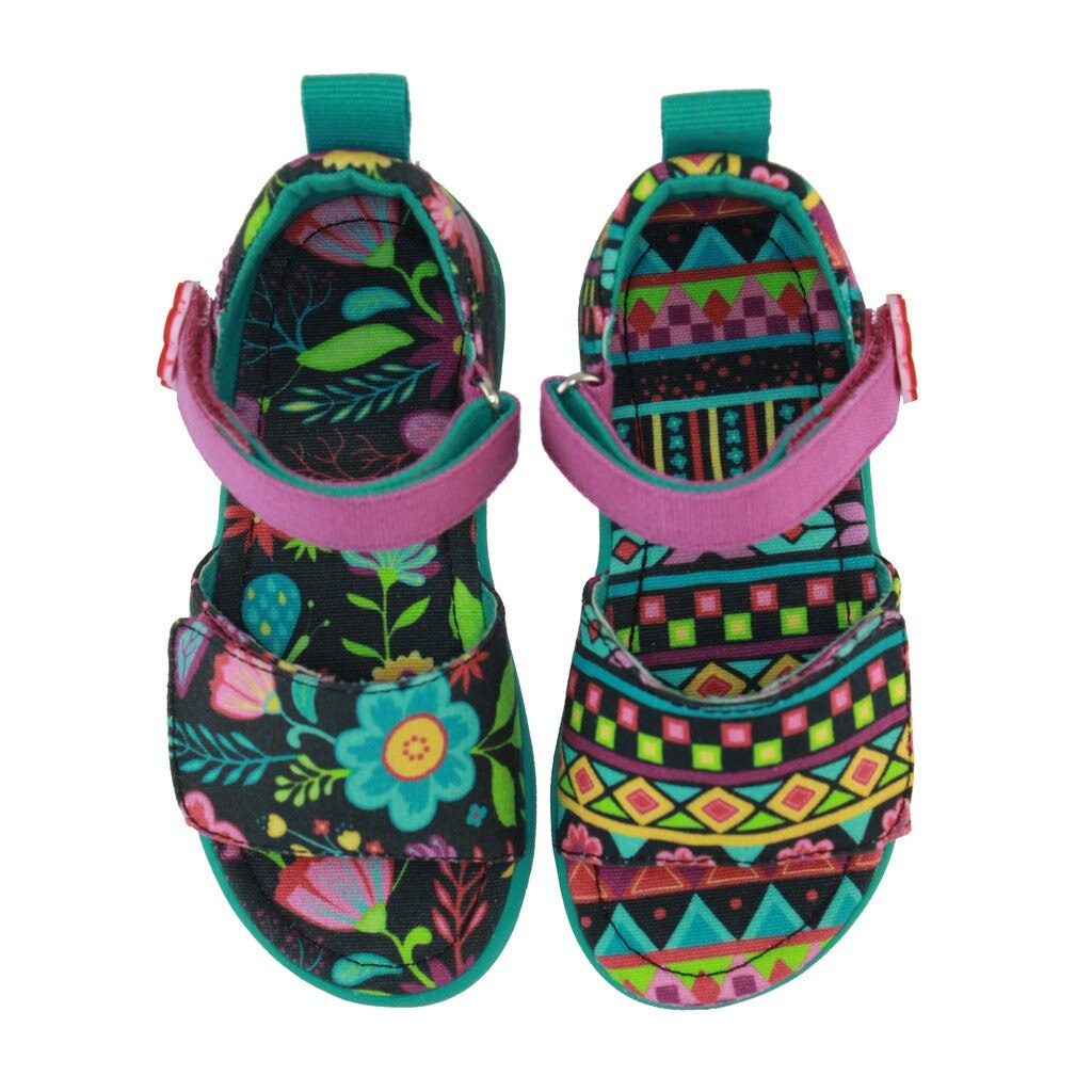 Sandale multicolore cu imprimeu floral Chooze Glee Amaze