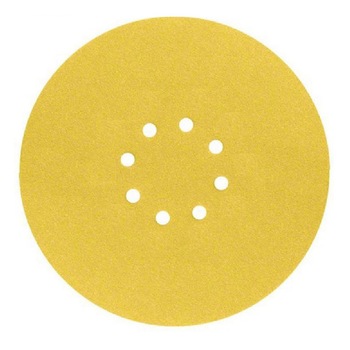 Set 50 buc disc abraziv slefuit pereti glet DEERFOS CA331 GOLD 225 mm 8 gauri granulatie 240, prindere arici (cu scai, velcro) Set 50 buc disc abraziv slefuit pereti glet DEERFOS CA331 GOLD 225 mm 8 gauri granulatie 240, prindere arici (cu scai, velcro)
