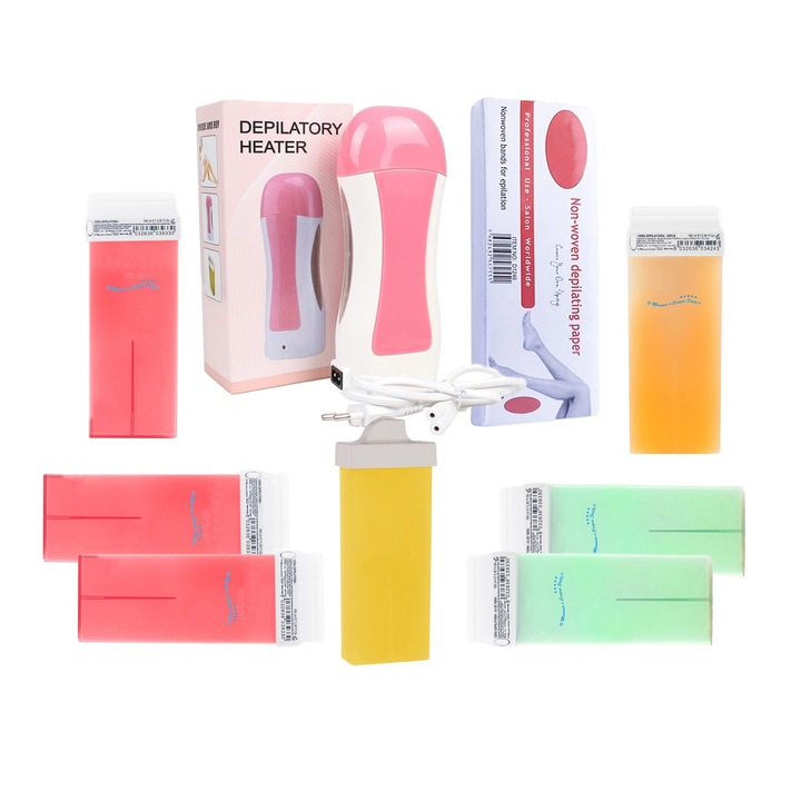 Set Epilare Pink Flavor Nr 19 + BONUS Rezerva Ceara aplicator ingust