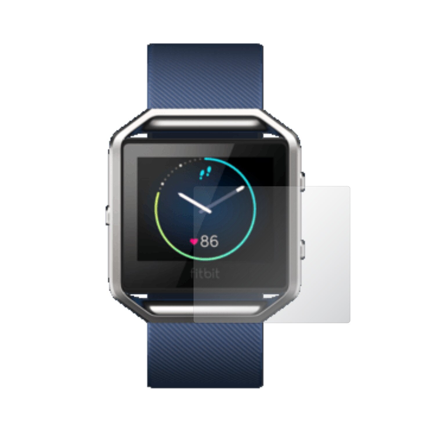 Set 4 Folii Protectie Ecran, Acoperire Totala, Adezive si Foarte Flexibile, Invisible Skinz Ultra-Clear HD pentru Smartwatch Fitbit Blaze
