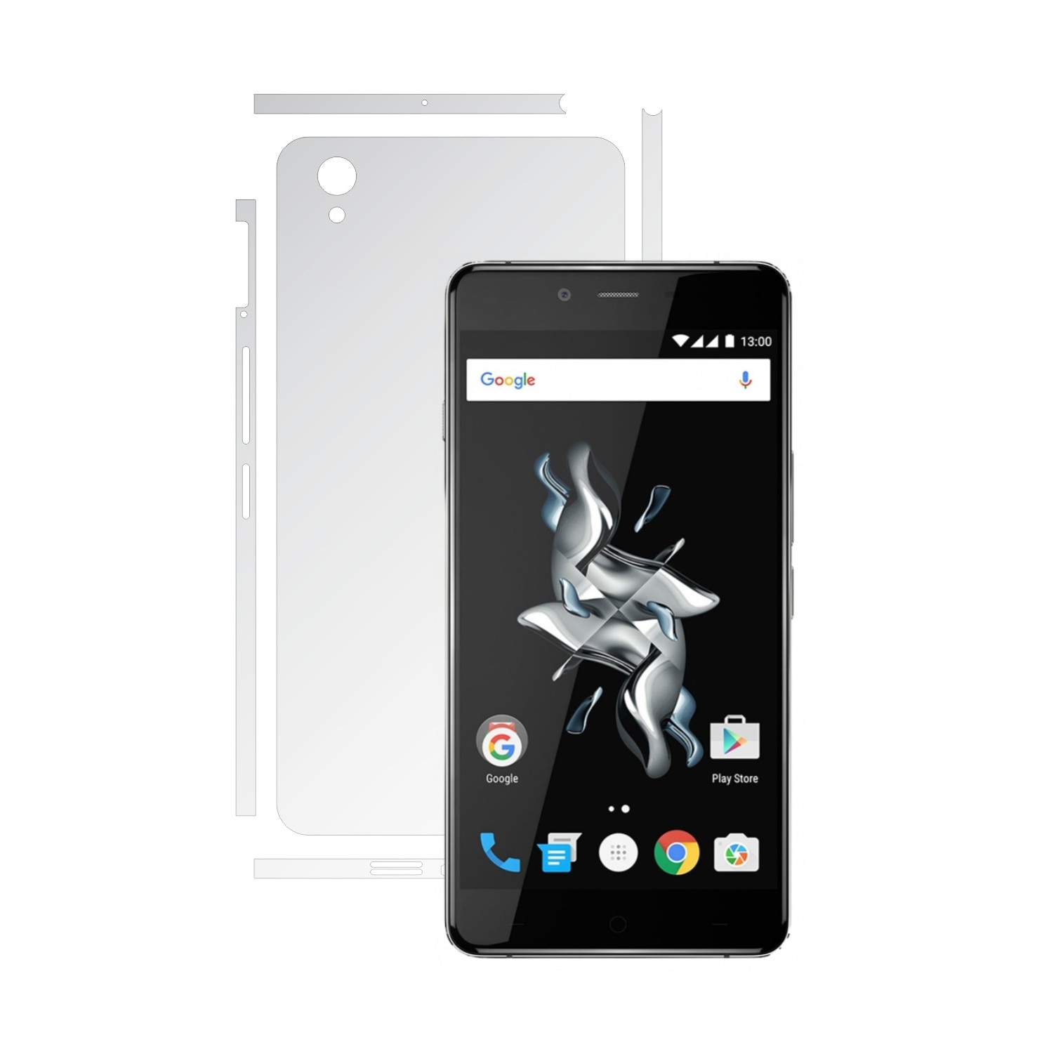 Folie Protectie Invisible Skinz Ultra-Clear AutoRegeneranta, Husa Transparenta de tip Skin Adeziv pentru Carcasa si Laterale, dedicata OnePlus X