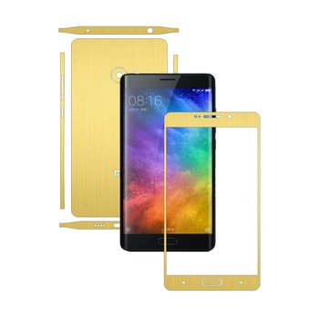 Folie de protectie Carbon Skinz, Husa de tip Skin Adeziv pentru Carcasa, Brushed Auriu dedicata Xiaomi Mi Note 2 Folie de protectie Carbon Skinz, Husa de tip Skin Adeziv pentru Carcasa, Brushed Auriu dedicata Xiaomi Mi Note 2