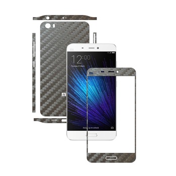 Folie de protectie Carbon Skinz, Husa de tip Skin Adeziv pentru Carcasa, Carbon Gri Argintiu dedicata Xiaomi Mi5 Folie de protectie Carbon Skinz, Husa de tip Skin Adeziv pentru Carcasa, Carbon Gri Argintiu dedicata Xiaomi Mi5
