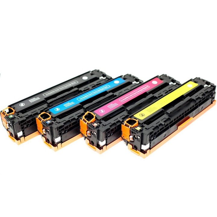 Set Cartuse TONERE laser compatibile cu HP - CB540A, CB541A, CB542A, CB543A- PREMIUM