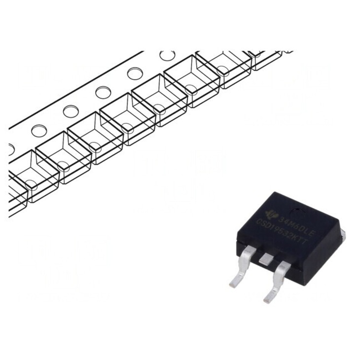 Tranzistor N-MOSFET 100V 200A 250W D2PAK