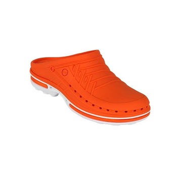 Saboti medicali autoclavabili Wock CLOG 05, marimea 38/39, portocaliu/alb, talpic polimeric Saboti medicali autoclavabili Wock CLOG 05, marimea 38/39, portocaliu/alb, talpic polimeric