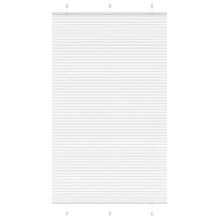 Jaluzea plisata vidaXL, alb, 115x200 cm, Latime tesatura 114,4 cm 4015520