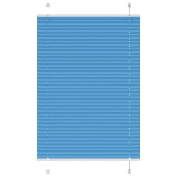 Jaluzea plisata vidaXL, albastru 85x100cm, Latime tesatura 84,4 cm 4015174