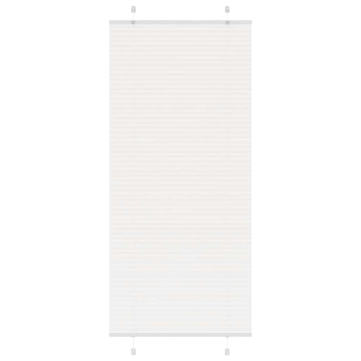 Jaluza plisata vidaXL, alb, 85x200 cm, Latime tesatura 84,4cm, poliester, 0.54 Kg 4015514