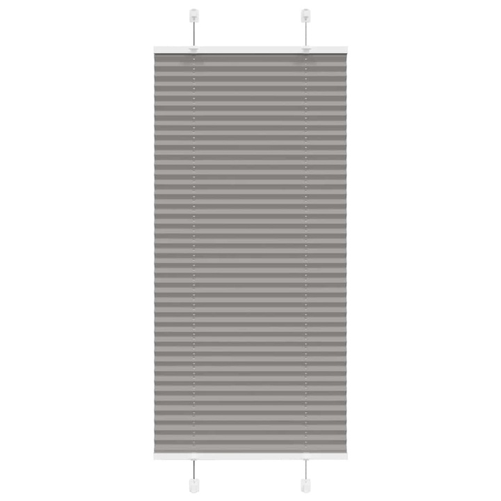 Jaluzea plisata vidaXL, Antracit 60x150 cm, Latime tesatura 59,4 cm 4015084