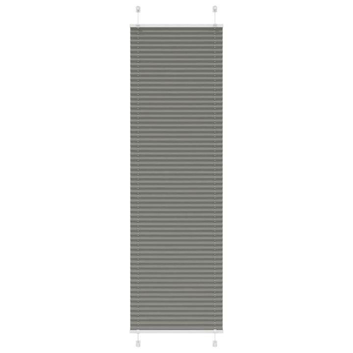 Jaluza plisata vidaXL, Antracit, 60x200 cm, Latime tesatura 59,4 cm, 0.42 Kg 4015101