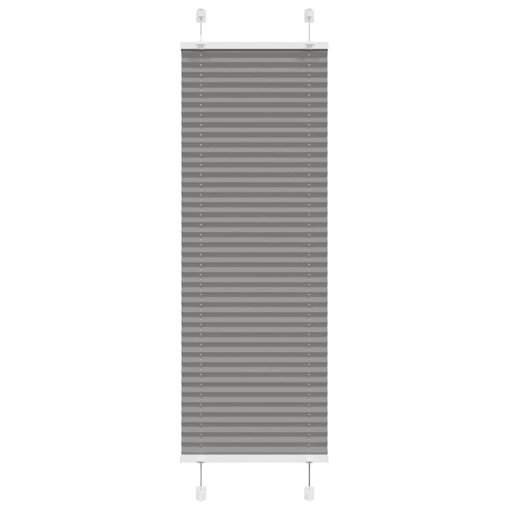 Jaluzea plisata vidaXL, Antracit 50x150 cm, Latime tesatura 49,4 cm 4015082