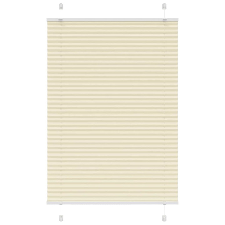 Плисирана щора vidaXL, Cream, 90x100 cm, Ширина на плата 89,4 cm, 0.45 Kg