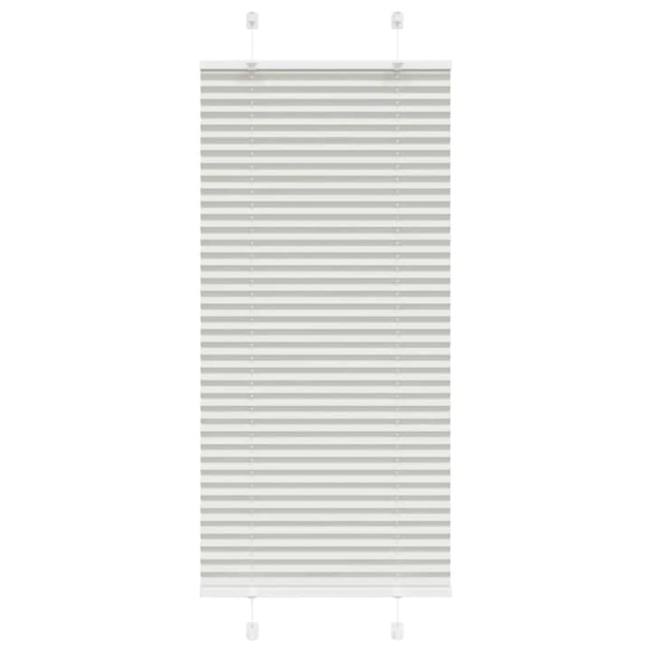 Jaluzea plisata vidaXL, gri, deschis 65x100 cm, Latime tesatura 64,4 cm 4015323