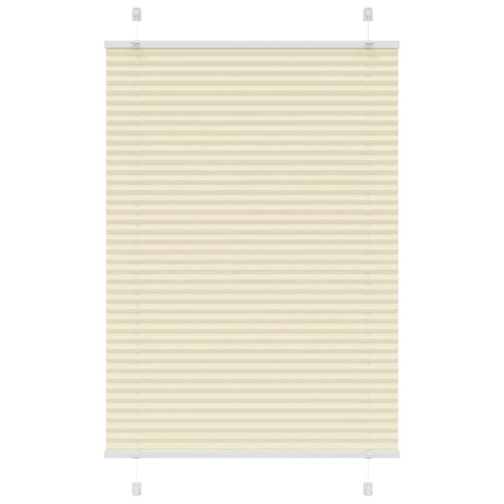 Jaluzea plisata vidaXL, Crem 85x150cm, Latime tesatura 84,4 cm 4015293