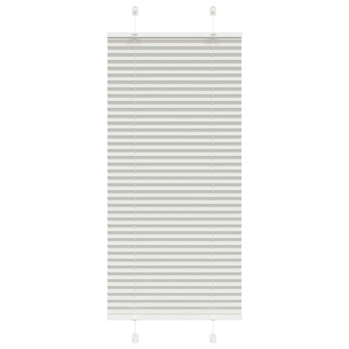 Jaluzea plisata vidaXL, gri, deschis 60x100 cm, Latime tesatura 59,4 cm 4015322