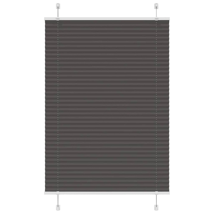 Jaluzea plisata vidaXL, negru, 85x100cm, Latime tesatura 84,4 cm, poliester 4015123