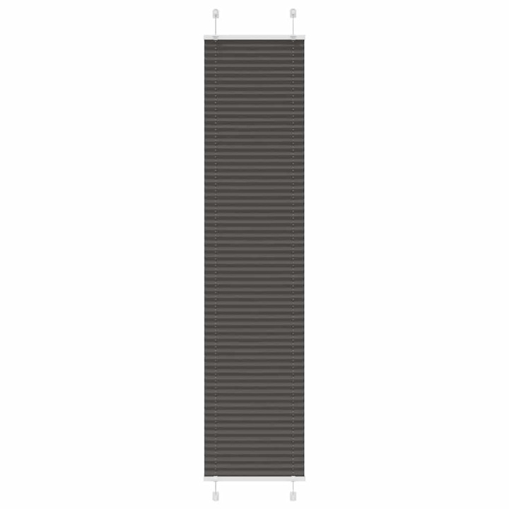Jaluza plisata vidaXL, negru, 50x200 cm, Latime tesatura 49,4cm, poliester, 0.38 Kg 4015150
