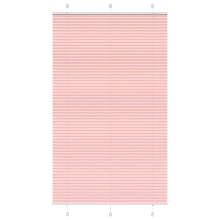 Jaluzea plisata vidaXL, roz 120x200 cm, Latime tesatura 119,4 cm 4015470