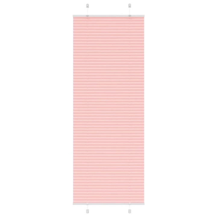 Jaluzea plisata vidaXL, roz 70x200 cm, Latime tesatura 69,4cm, poliester 4015460