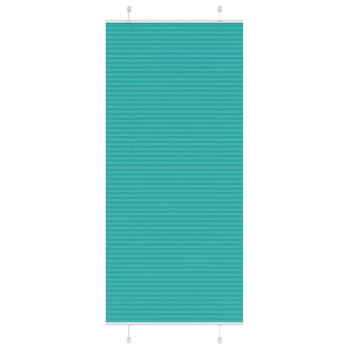 Jaluzea plisata vidaXL, verde petrol 85x200 cm, Latime tesatura 84,4 cm 4015412