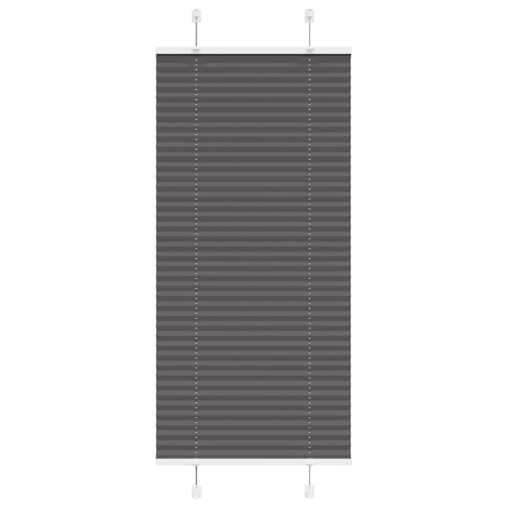 Jaluzea plisata vidaXL, negru, 60x150 cm, Latime tesatura 59,4cm, poliester 4015135