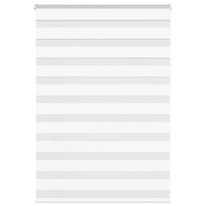 Jaluzea tip zebra vidaXL, alb, latime tesatura 100,9 cm, poliester, 0.82 Kg 4014730