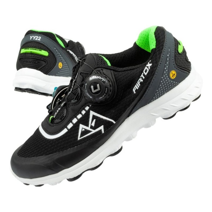 Pantofi sport barbati, BM, BM174938, Negru, Negru