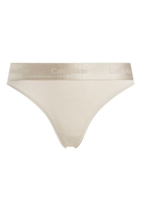 CALVIN KLEIN, Chiloti din amestec de bumbac organic, Bej