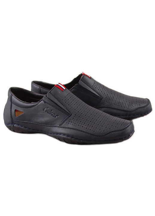 Pantofi pentru barbati, Rieker, BM141968, albastru marin, 40 EU