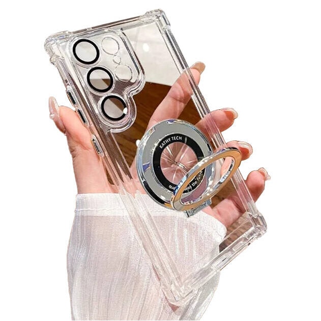 Husa telefon compatibila cu Samsung Galaxy S23 Ultra, Protectie Colturi, Ultra Protect, Anti-Shock Protection Hard, Technology Air Cushion, Crystal Clear