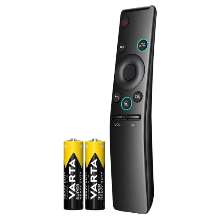 Telecomanda Universala pentru TV Samsung LCD LED Smart TV, Negru, baterii incluse